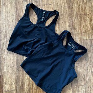 Crop racerback tank top bundle XS